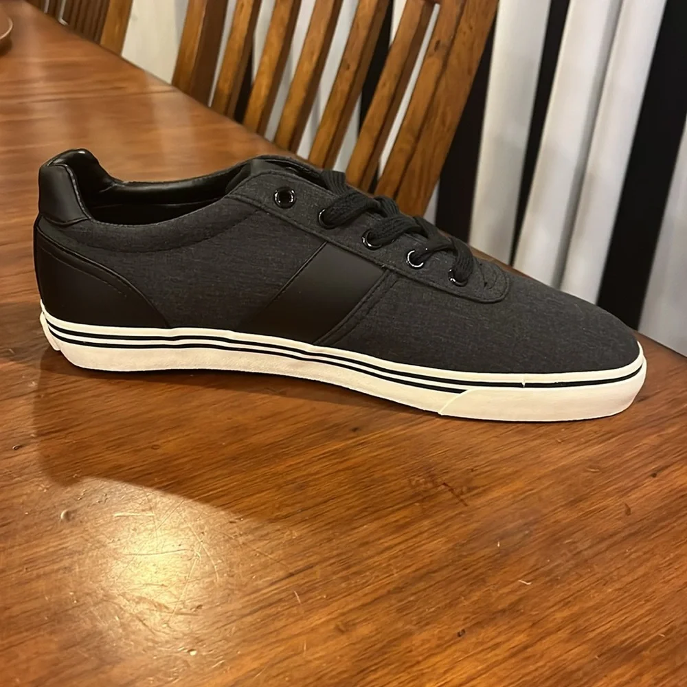 Polo Ralph Lauren Hanford black heather ripstop Shoes Sneakers new Mens Sizes